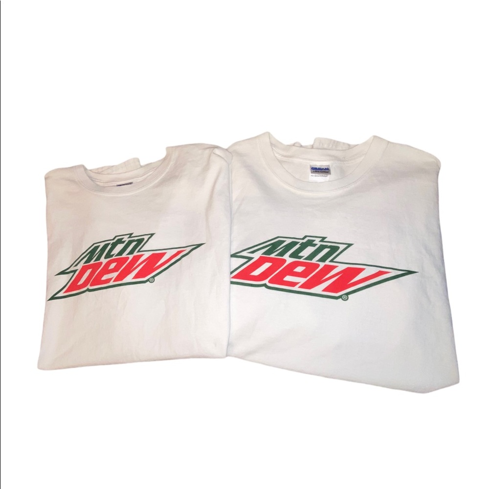 Vintage Mountain Dew “This Is How I Dew” T Shirts Short Sleeve Gildan Tag